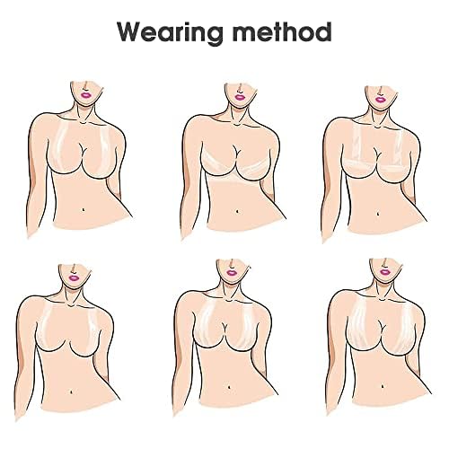 PALAY 5 pairs Women's Reusable Nipple Cover, Silicon Nipple Pasties Silicone Nipple Cover Bra Pad Breast Lifting Tape Breast Lift Tape for Women's Lingerie Accessories PALAY 5 pairs Women's Reusable Nipple Cover, Silicon Nipple Pasties Silicone Nipple Cover Bra Pad Breast Lifting Tape Breast Lift Tape for Women's Lingerie Accessories